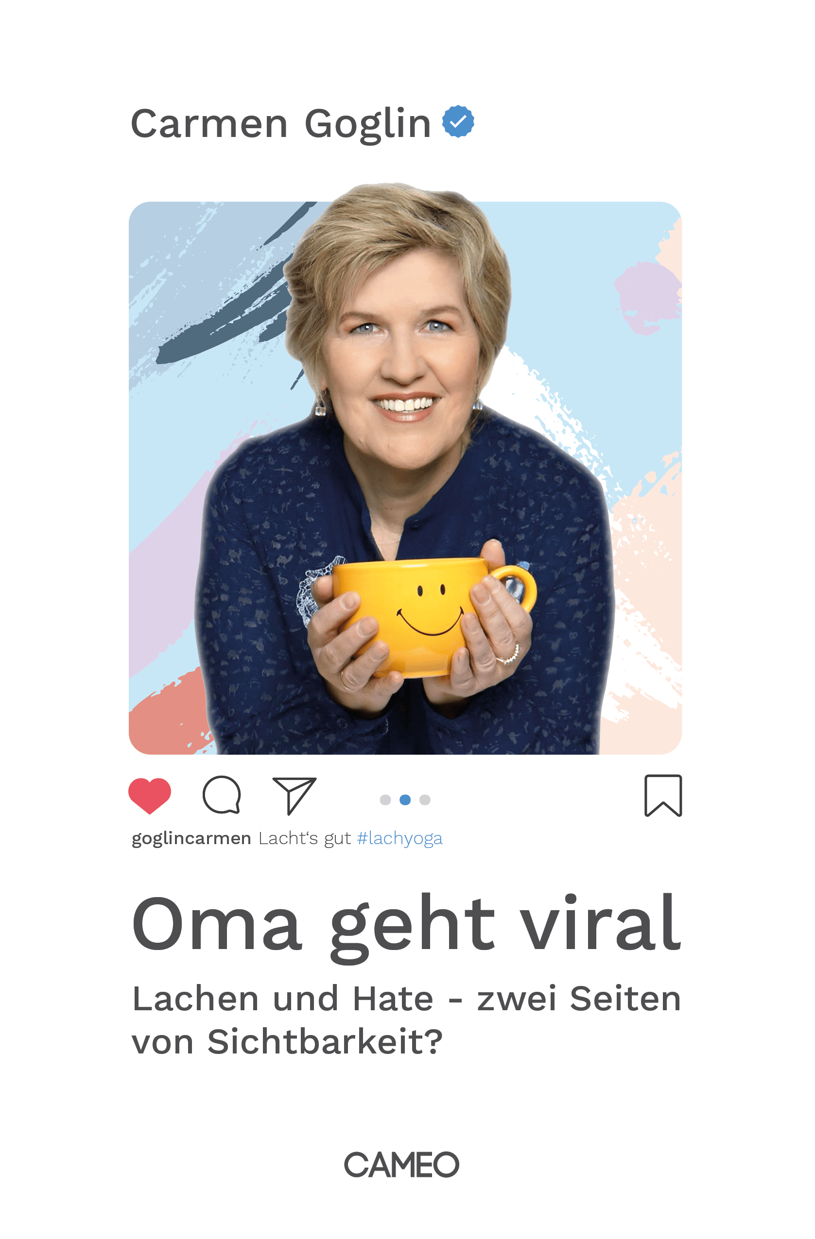 Buchvorstellung "Oma geht viral", Carmen Goglin